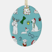 PUPPY XMAS ORNAMENT セラミックオーナメント (右)
