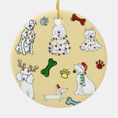 PUPPY XMAS ORNAMNET セラミックオーナメント (裏面)