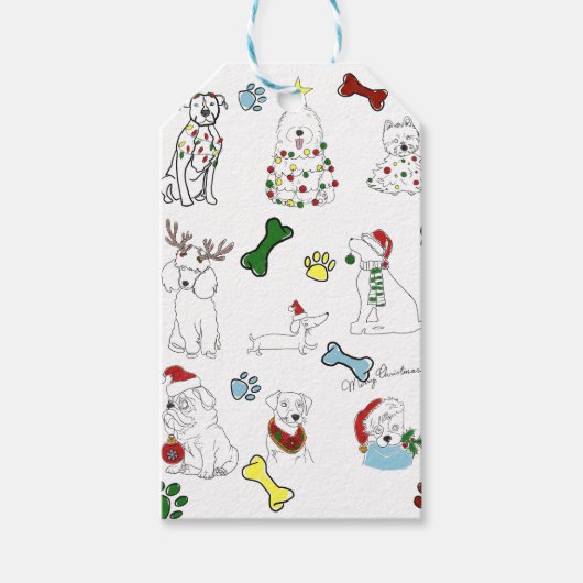 PUPPY XMAS TAG  ギフトタグ (正面)