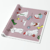 PUPPY XMAS WRAPPING PAPER ラッピングペーパー (アンロールド)