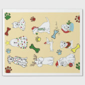 PUPPY XMAS WRAPPING PAPER ラッピングペーパー (フラット)