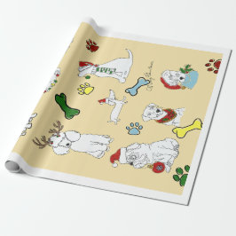 PUPPY XMAS WRAPPING PAPER ラッピングペーパー
