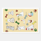 PUPPY XMAS WRAPPING PAPER SET  ラッピングペーパーシート (正面3)