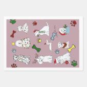 PUPPY XMAS WRAPPING PAPER SET  ラッピングペーパーシート (正面2)
