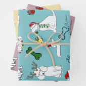 PUPPY XMAS WRAPPING PAPER SET  ラッピングペーパーシート (インサイチュ)
