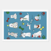 PUPPY XMAS WRAPPING PAPER SET ラッピングペーパーシート (正面2)