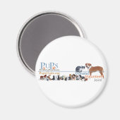 PUPsロゴグッズ マグネット (正面/裏面)