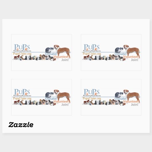 PUPs ロゴ ステッカー (シート)