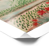 Pura Ulun Danu Beratan Hindu Temple フォトプリント (角)