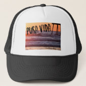 Pura Vidaの海のビーチの日没の写真のトラック運転手の帽子 キャップ (正面)