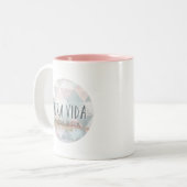 Pura Vidaコスタリカの夏の水彩画 ツートーンマグカップ (正面左)