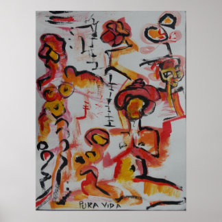 Pura Vida瞑想ポスター ポスター