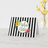 Pura vida カード (黄色い花)