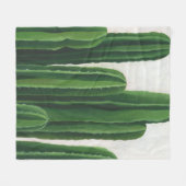 Pura Vida -サボテンのグループ フリースブランケット (正面(横))