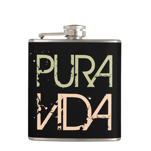 Pura Vida フラスク (正面)
