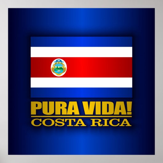 Pura Vida! Costa Rica ポスター (正面)