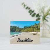 Pura Vida Costa Rica Beach Souvenir Postcard ポストカード (スタンド正面)