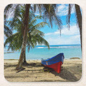 Pura Vida inコスタリカ – 中央アメリカ スクエアペーパーコースター (正面)