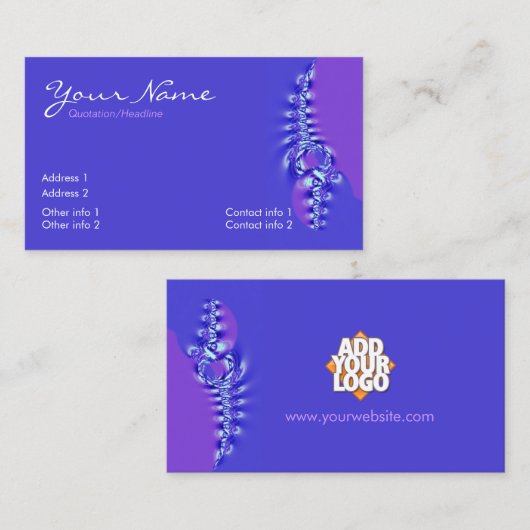 PurBLuE名刺 名刺 (正面/裏面)