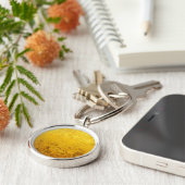 PURE金ゴールドパターン/金ゴールドリーフ キーホルダー (側面)