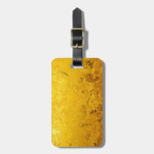 PURE金ゴールドパターン/金ゴールドリーフ ラゲッジタグ (正面縦)