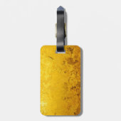 PURE金ゴールドパターン/金ゴールドリーフ ラゲッジタグ (裏面縦)