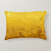 PURE金ゴールドリーフのパターン+テキスト/写真 アクセントクッション (正面)