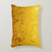 PURE金ゴールドリーフのパターン+テキスト/写真 アクセントクッション (正面(垂直))