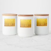 PURE金ゴールドリーフのパターン+テキスト/写真 フードラベル (ボトル)