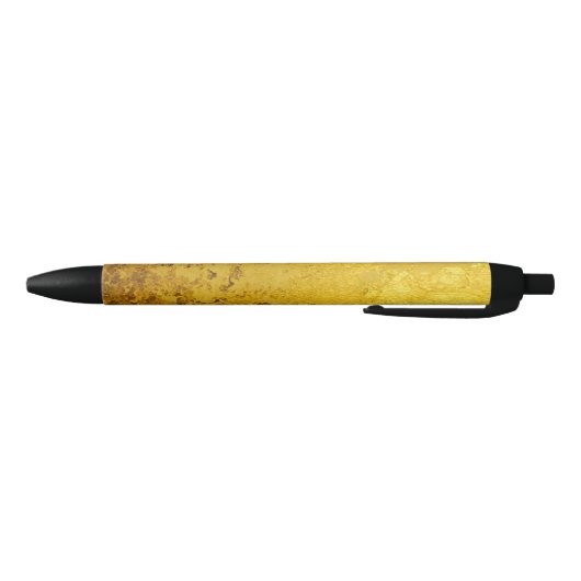 PURE金ゴールドリーフのパターン+テキスト/写真 黒ボールペン (ボトム)