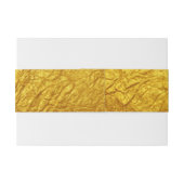 PURE金ゴールド紙パターン+テキスト/写真 招待状ベリーバンド (裏面例)