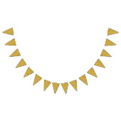 PURE金ゴールド(ばちゃばちゃ)跳ねるパターン+テキスト/写真 バンティングフラッグ (全)