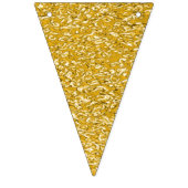 PURE金ゴールド(ばちゃばちゃ)跳ねるパターン+テキスト/写真 バンティングフラッグ (第1の旗)