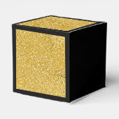 PURE金ゴールド（ばちゃばちゃ）跳ねるパターン+テキスト/写真 フェイバーボックス (裏面サイド)