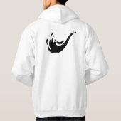 PURE Aesthetic Minimalist Quote | Clean Modern Typ パーカ (裏面)