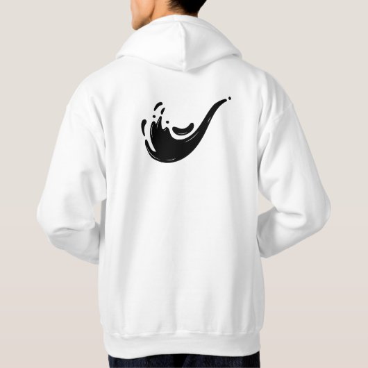 PURE Aesthetic Minimalist Quote | Clean Modern Typ パーカ (裏面)