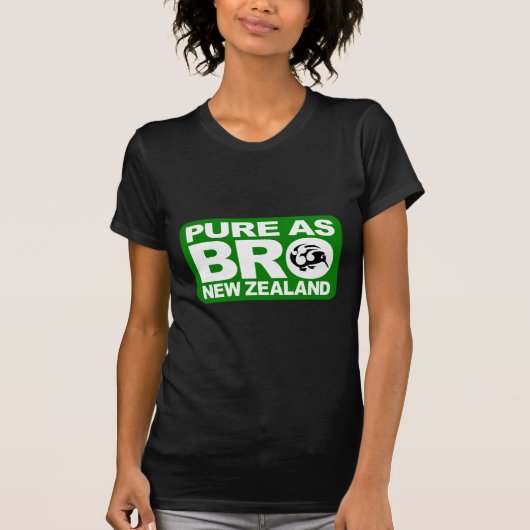 Pure as bro、ニュージーランド、KIWI Tシャツ (正面)