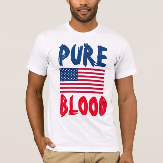 PURE BLOOD PATRIOT DAD (ANTI-VAX) T-Shirts Tシャツ (正面)