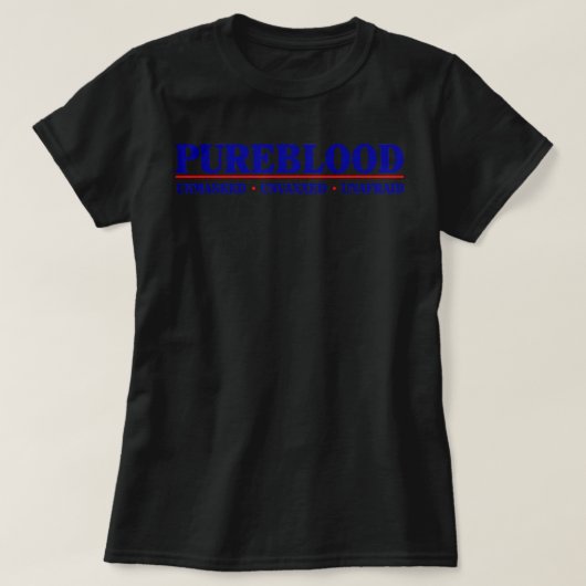 Pure Blood Unmasked Unvaxxed Unafraid Anti Vaccine Tシャツ (デザイン正面)