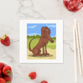 Pure Bred Irish Setter Dog Napkins スタンダードカクテルナプキン (インサイチュ)
