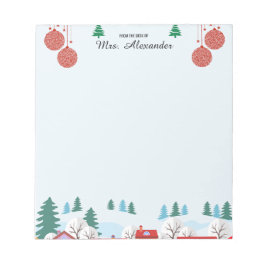 Pure Christmas Season Teacher Notepad ノートパッド