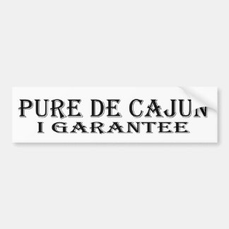 pure De Cajunバンパーステッカー バンパーステッカー
