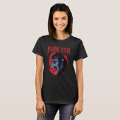 Pure Evil Angry Gorilla Monkey Chimpanzee Oranguta Tシャツ (正面フル)