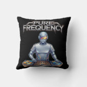 Pure Frequency - エレクトロニックミュージックアート クッション (裏面)