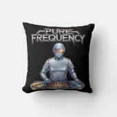 Pure Frequency - エレクトロニックミュージックアート クッション (正面)