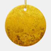 PURE GOLD パターン / 金箔 セラミックオーナメント (正面)