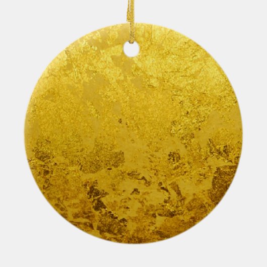PURE GOLD パターン / 金箔 セラミックオーナメント (裏面)