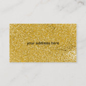 PURE GOLD Splatter Pattern + your text 名刺 (裏面)