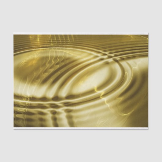 PURE GOLDEN WAVESソフトパターン+あなたのテキスト/写真 薄葉紙 (正面)