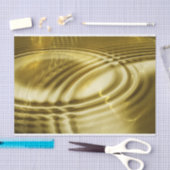 PURE GOLDEN WAVESソフトパターン+あなたのテキスト/写真 薄葉紙 (クラフト)